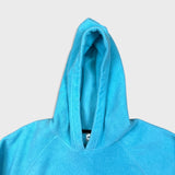 Vintage Y2K Nike Sportswear Fleece Mens Large Blue Swoosh Pullover Hooded Jacket