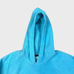 Vintage Y2K Nike Sportswear Fleece Mens Large Blue Swoosh Pullover Hooded Jacket