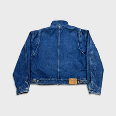 Vintage 90s Polo Ralph Lauren Denim Jacket Medium Mens Blue Authentic Dungarees Medium Wash Trucker