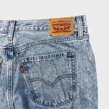 Levi's Low Pro Straight Jeans Womens 30x30 Blue Acid Wash Relax Mid Rise Denim Pants
