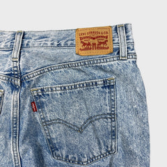 Levi's Low Pro Straight Jeans Womens 30x30 Blue Acid Wash Relax Mid Rise Denim Pants