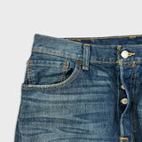 Levi's 501 Jeans Mens 34x30 Blue Original Fit Straight Leg Dark Wash Denim Pants