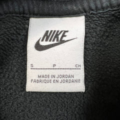 Nike Sportswear Hoodie Mens Small Black Swoosh Pullover Hooded Sweatshirt