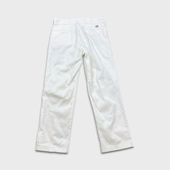 Dickies 874 Pants Mens 36x32 White Original Fit Workwear Casual Chino Trousers