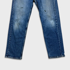 Levi's 505 Jeans Mens 34x30 Blue Regular Fit Straight Leg Medium Wash Denim Pants