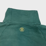 Lululemon Scuba Oversized Funnel Neck 1/2 Zip Womens Medium Green Yoga Sweatshirt