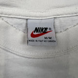 Vintage 90s Nike Toronto Maple Leafs T Shirt Mens Medium White Distressed NHL Tee