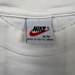 Vintage 90s Nike Toronto Maple Leafs T Shirt Mens Medium White Distressed NHL Tee
