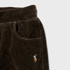 Polo Ralph Lauren Sweatpants Mens Large Brown Pony Straight Leg Corduroy Jogger