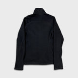 The North Face Fleece Womens Small Black Spell Out Full Zip Outdoor Jacket