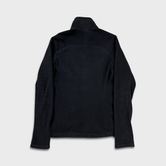 The North Face Fleece Womens Small Black Spell Out Full Zip Outdoor Jacket