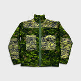 Canadian CADPAT Digital Woodland Camo Combat Fleece Jacket Mens XL Green Full Zip Military