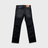 Levi's 511 Jeans Mens 32x30 Black Slim Fit Straight Leg Stretch Faded Mid Rise Denim Pants