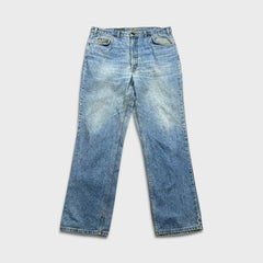 Vintage 90s Levi's 619 Jeans Mens 38x32 Orange Tab Light Wash Relaxed Denim Pants