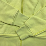 Lululemon Scuba Hoodie Womens Small Yellow Full Zip Sports Hooded Sweater