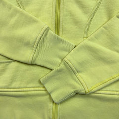 Lululemon Scuba Hoodie Womens Small Yellow Full Zip Sports Hooded Sweater