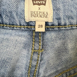 Levi's x Deepika Padukone Jeans Womens 28x29 Blue Relaxed Light Wash Denim Pants