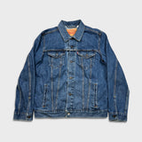 Levi's Type III Denim Jacket Mens Large Blue Medium Wash Western Trucker