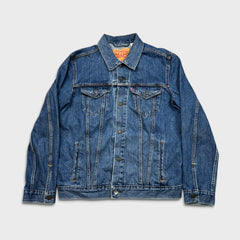 Levi's Type III Denim Jacket Mens Large Blue Medium Wash Western Trucker