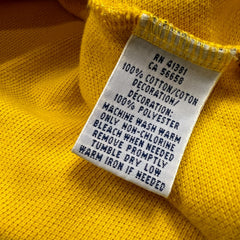 Polo Ralph Lauren Brazil #14 Shirt Mens XL Yellow Big Pony Casual Short Sleeve