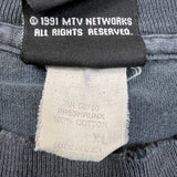 Vintage 1991 MTV Headbangers Ball T Shirt Mens XL Black Single Stitched USA Distressed Tee