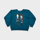 Vintage 90s Beavis and Butthead Daria Sweatshirt Mens Medium Blue USA Crewneck