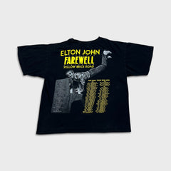 2018 Elton John Farewell Yellow Brick Road Tour T Shirt Mens Medium Black Tee