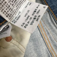Levi's 511 Jeans Mens 33x32 Blue Slim Fit Mid Rise Light Wash Stretch Denim Pants