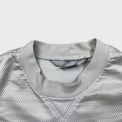 Vintage Nike Sportswear T Shirt Men Medium Gray Swoosh Athletic Y2K Short Sleeve Tee