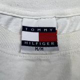 Vintage 90s Tommy Hilfiger T Shirt Mens Medium White Crest Short Sleeve Tee