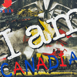 Vintage 90s Bulletin Molson Canadian Beer T Shirt Mens Large Black Faded Tee