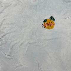 Vintage Y2K Captain Morgan Rum T Shirt Mens XL White Taste The Tropics Double Sided Tee