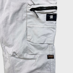 G-Star Raw Pants Mens 34x30 Gray Droner Relaxed Tapered Cargo Utility Trouser