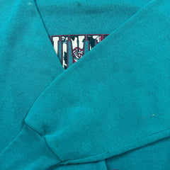 Vintage 80s Universite de Paris Sweatshirt Mens Large Blue USA Collegiate Pullover