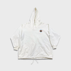 Vintage 90s Cows Hoodie Mens XL White Faded Hooded Sweater Pullover