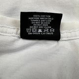 Stussy World Tour Floral T Shirt Mens Small White Distressed Faded Graphic Tee