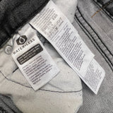 Levi's 502 Jeans Mens 34x30 Grey Regular Taper Fit Stretch Stone Wash Fade Denim Pants