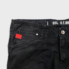 Diesel Only The Brave Pants Mens 34x26 Black Straight USA Cargo Utility Trouser