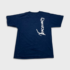 Vintage Y2K Canada Vancouver Tee Mens Large Blue Double Sided Graphic Short Sleeve