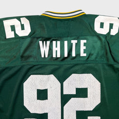 Vintage 90s Starter Green Bay Packers Reggie White #92 Jersey Mens Large Green NFL