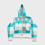 Lululemon Scuba Hoodie Womens Size 8 White Colorblock Full Zip Hooded Sweater