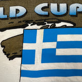 Vintage 1994 Greece FIFA World Cup T Shirt Mens XL White Soccer Sports Tee