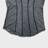 Lululemon Between The Lines Long Sleeve Womens Size 4 Gray Sportswear Shirt