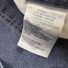 Dickies Pants Mens 36x32 Blue Faded Wash Carpenter Hammerloop Workwear Canvas Pants
