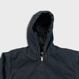 Dickies Heavy Jacket Mens Medium Black Canvas Outdoor Workwear Full Zip Coat