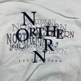 Vintage 90s Northern Reflections Sweatshirt Mens Large White Nature Pullover