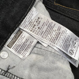 Levi's 505 Jeans Mens 30x30 Black Regular Fit Straight Leg Dark Wash Denim Pants
