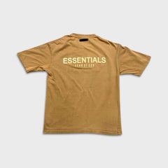 Fear of God Essentials T Shirt Mens Medium Brown Bleach Stained Faded Washed Tee