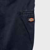 Dickies Pants Mens 34x28 Black Skinny Straight Workwear Casual Chino Trousers