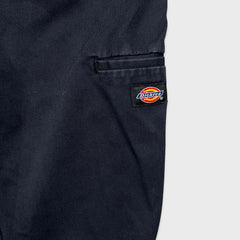 Dickies Pants Mens 34x28 Black Skinny Straight Workwear Casual Chino Trousers